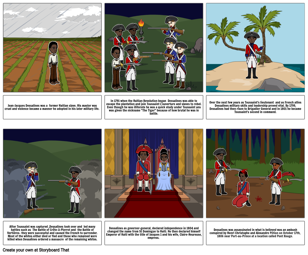 Toussaint L'ouverture Storyboard by surisingh