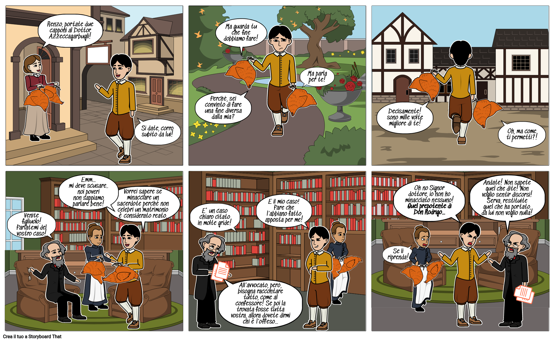 I personaggi dei 'Promessi Sposi' Storyboard por susannalop