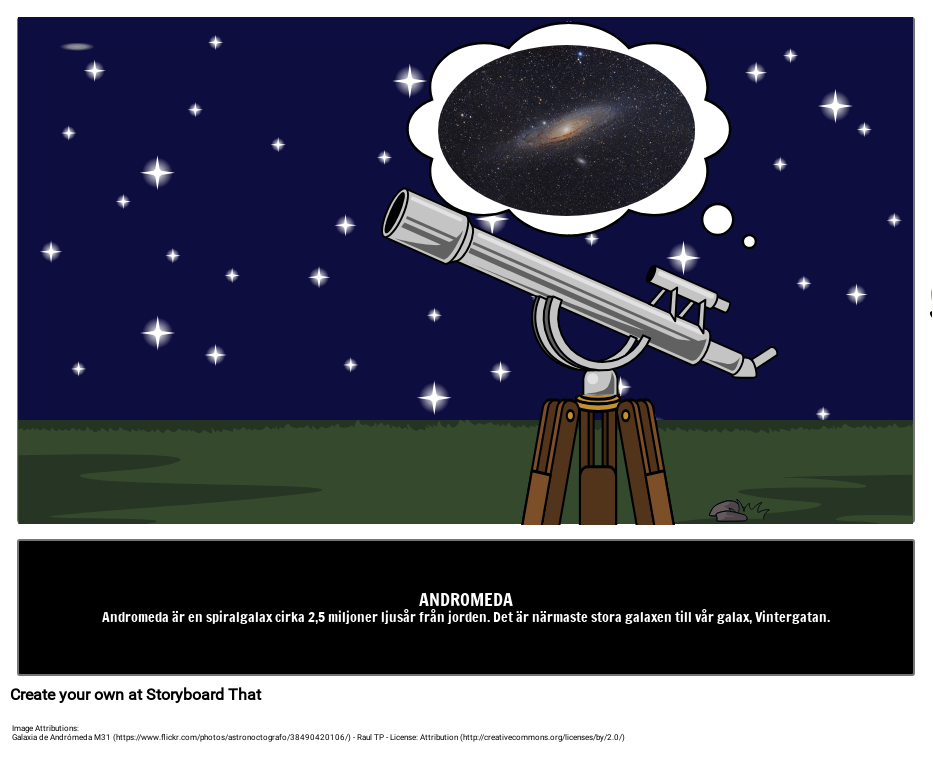 Andromeda Galaxen Storyboard von svexamples