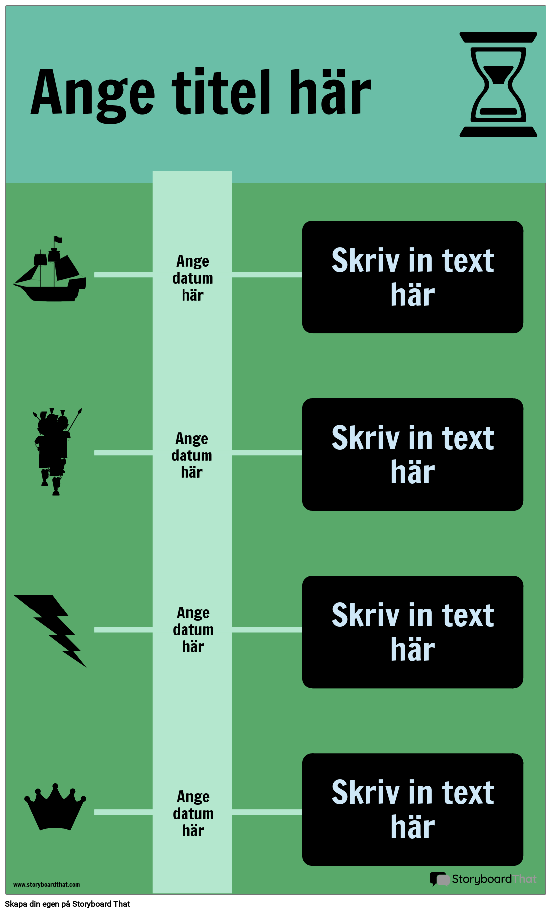 Block Timeline Infographic Storyboard Por Sv-examples