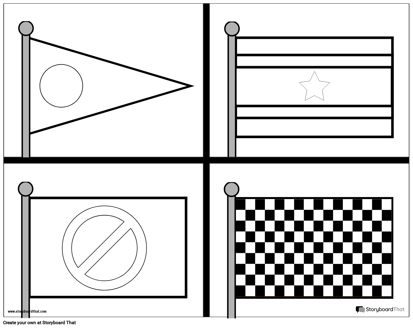 Flaggmallar — Custom Flag Maker — Skapa din Egen Flagga StoryboardThat