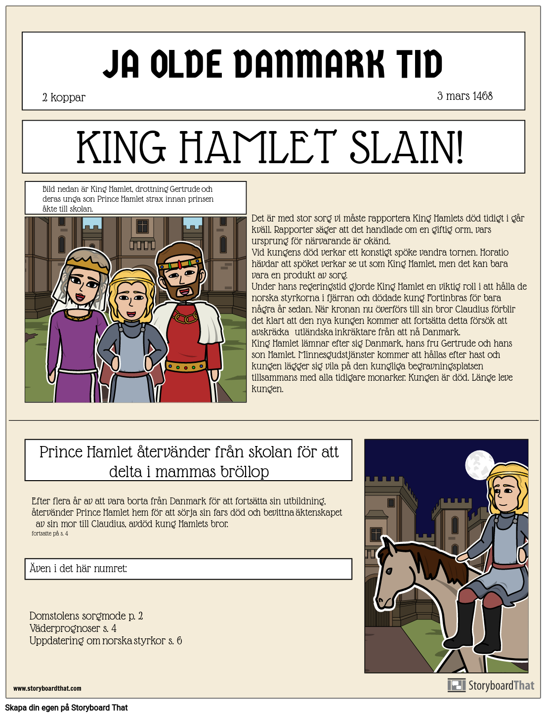 hamlet-newspaper-announcement-siu-etin-s-linijos-iki-sv-examples