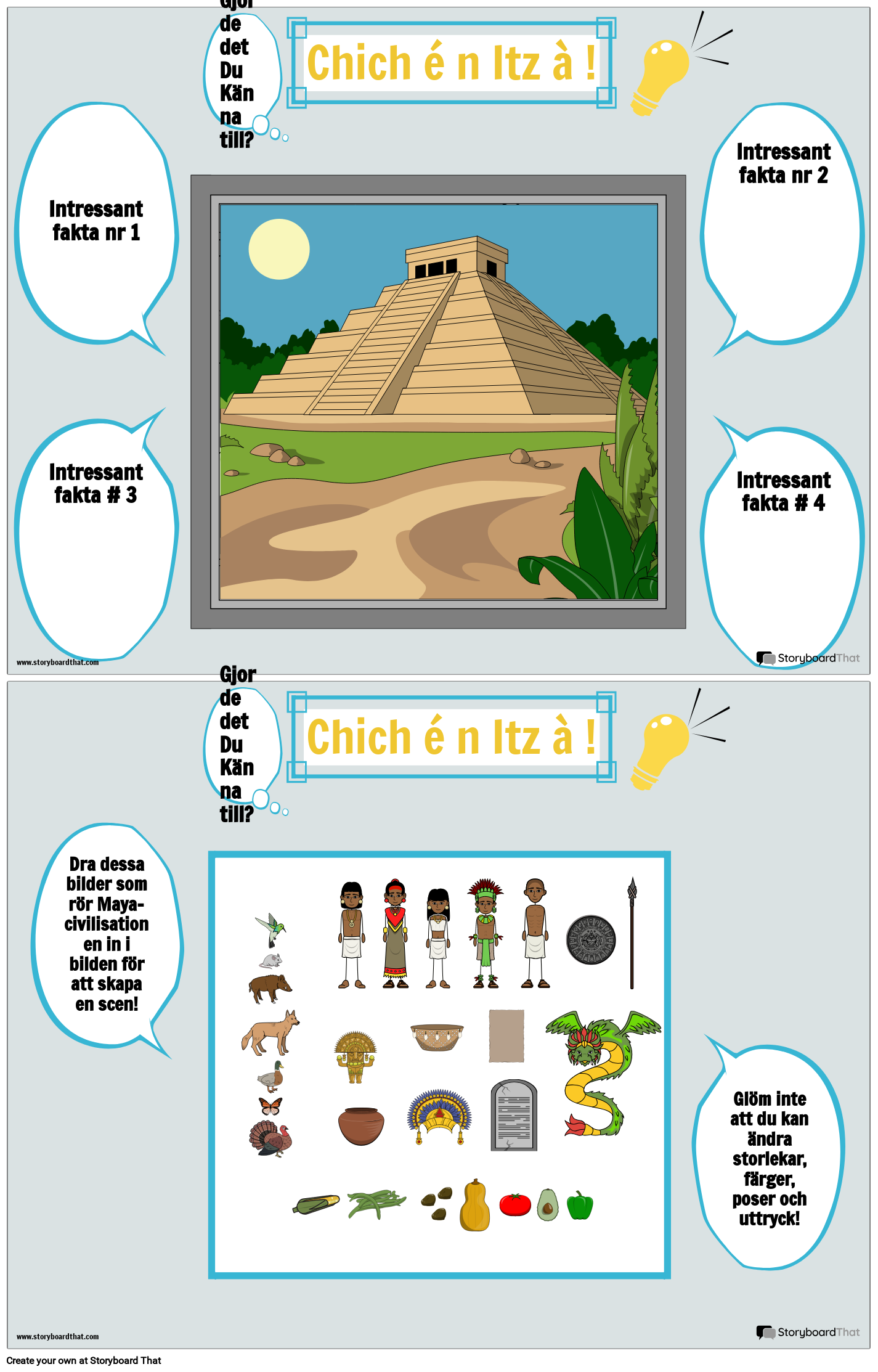 Maya Visste du om Affisch Chichen-Itza