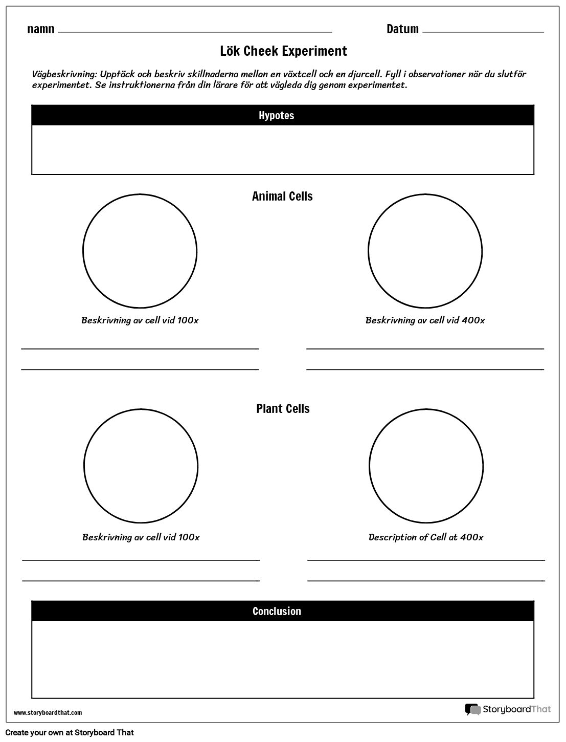 Onion Cheek Experiment Worksheet Storyboard by svexamples