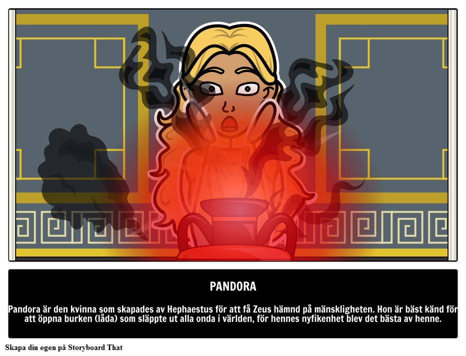 træfning i stedet paraply Pandora: Grekisk Mytologi Storyboard av sv-examples