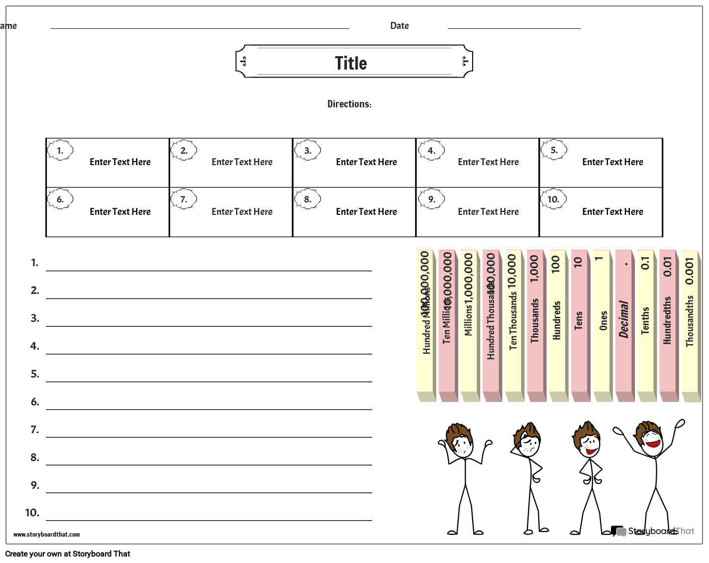 Platsvärde 6 Storyboard por sv-examples