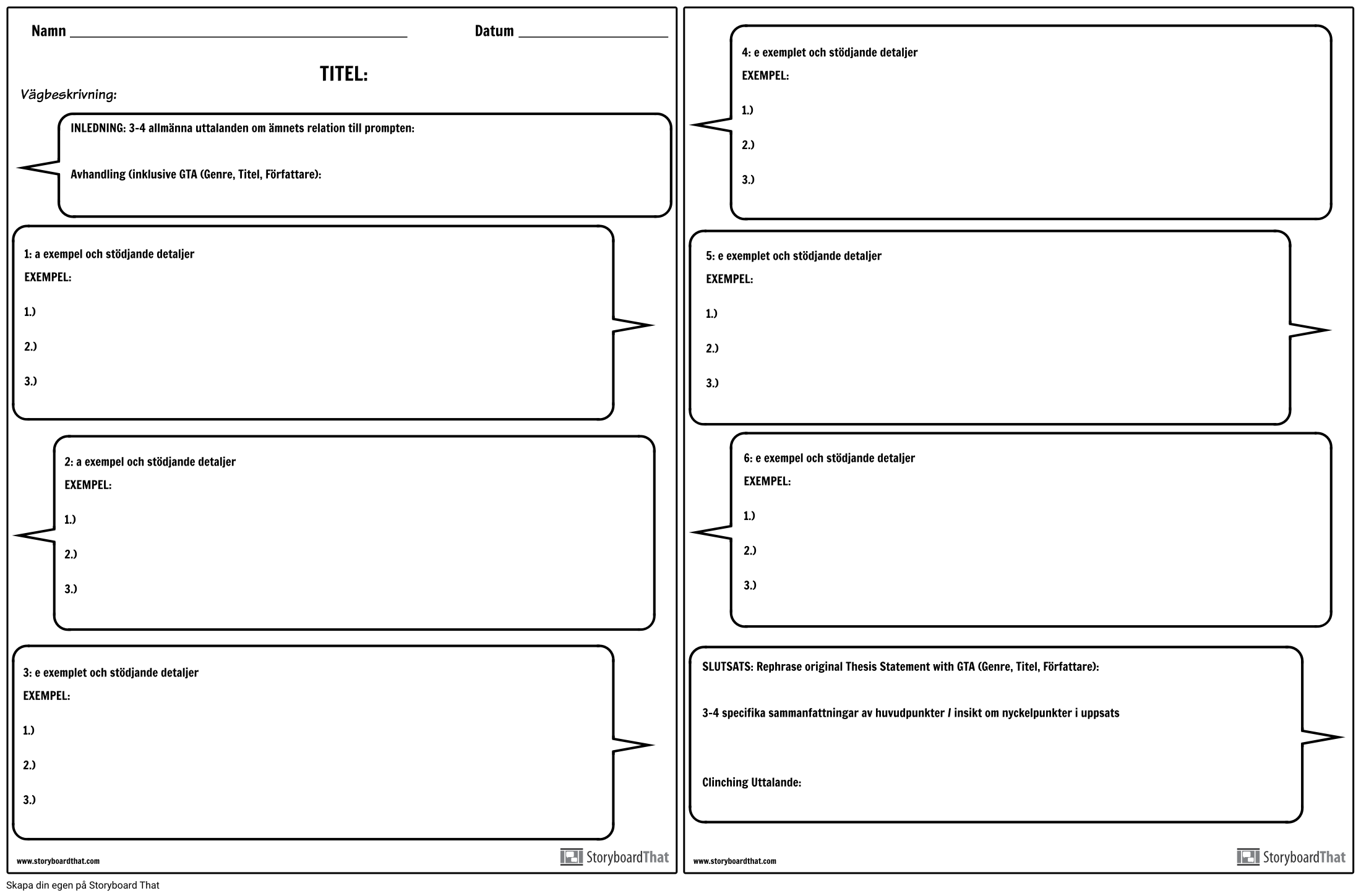 Skapa En Malsattningsmall For Flera Stycken Essay Worksheets