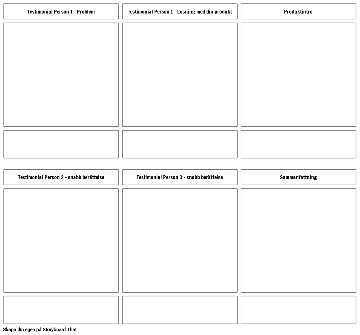 Rekommendation - Mall Storyboard por sv-examples
