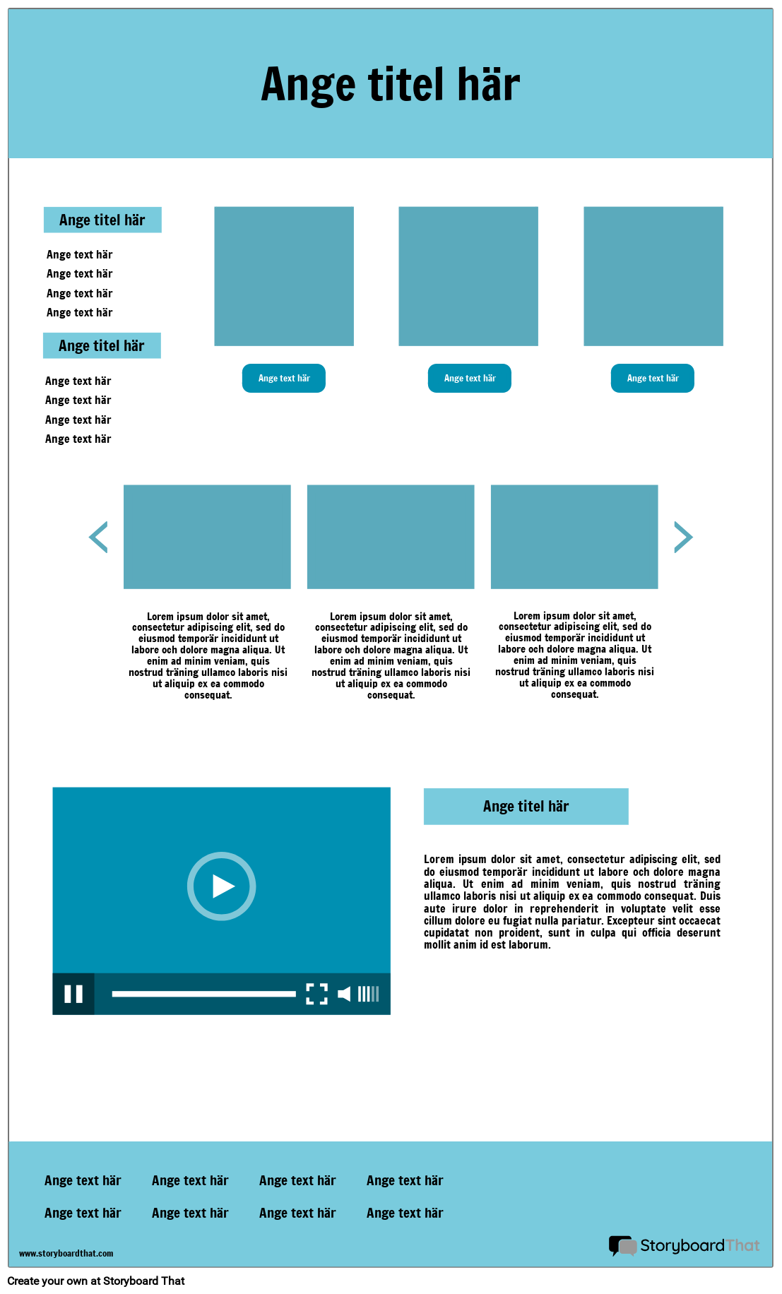 Responsive Wireframe-1 Storyboard par sv-examples