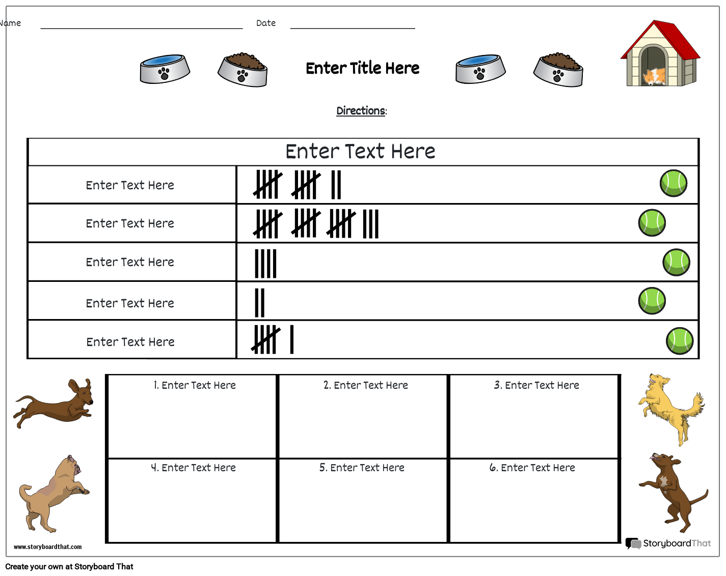 Tally Chart 3 Storyboard By Sv examples