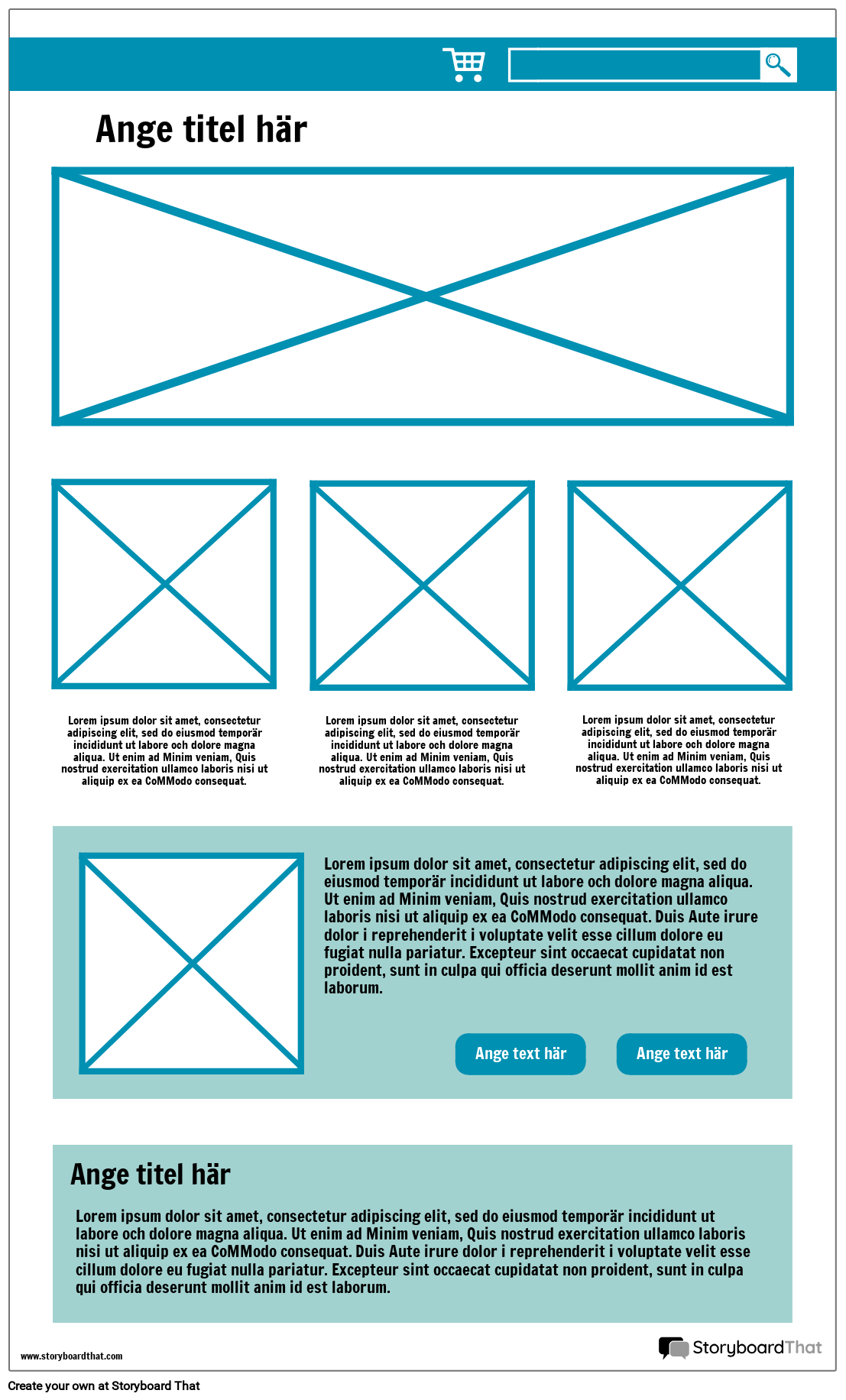 UI Wireframe-1 Storyboard par sv-examples