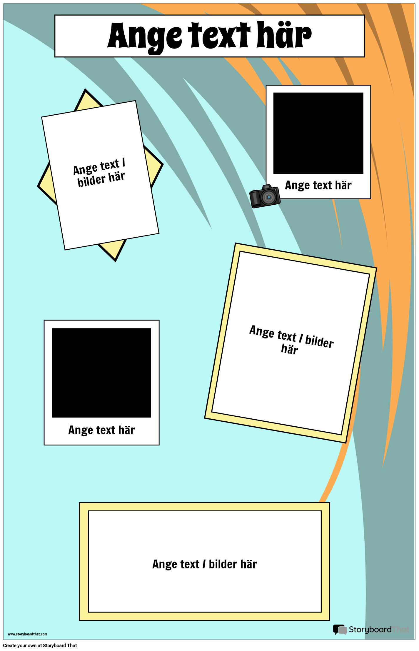 Vertikalt Reseplakat Storyboard por sv-examples