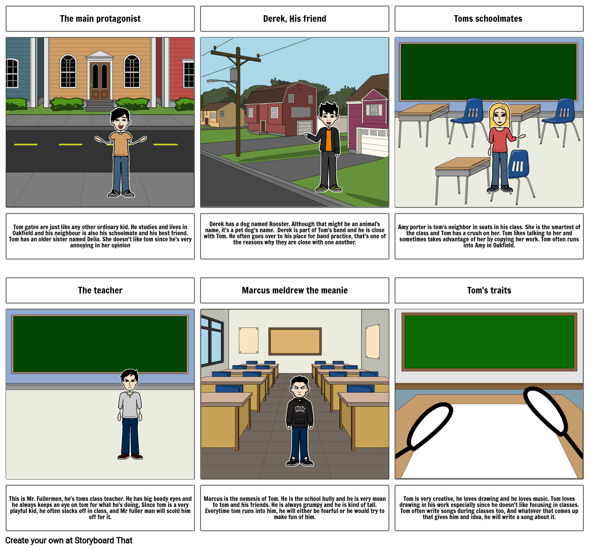 Tom gates Storyboard by t3xt4ture1