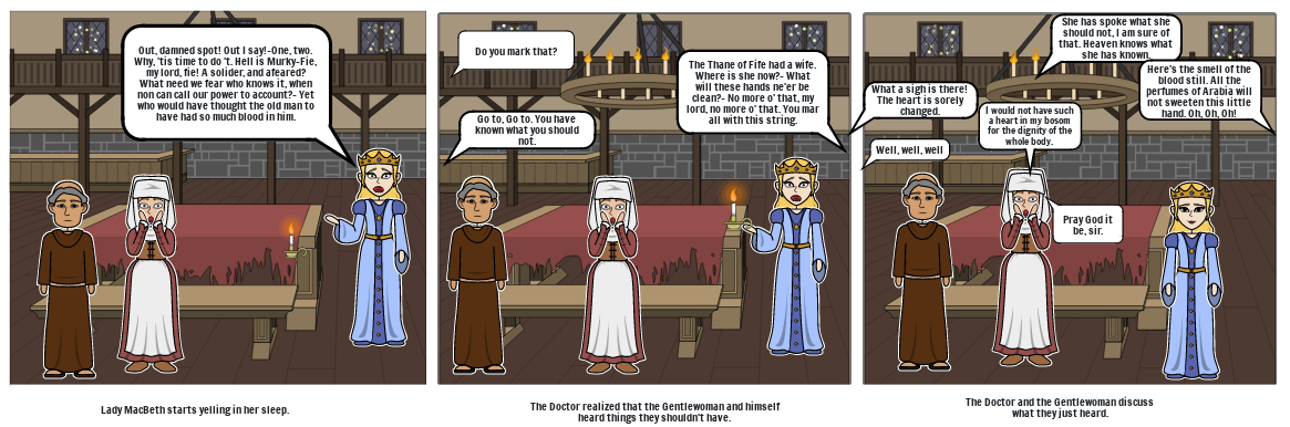 MacBeth Act 5 Scene 1 P.2 Storyboard por tanner-2