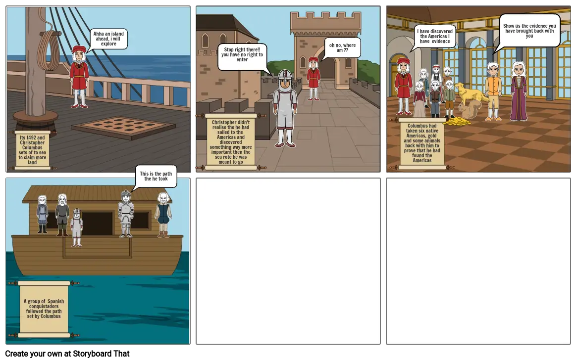 Spanish Conquest of the Americas - Storyboard 2