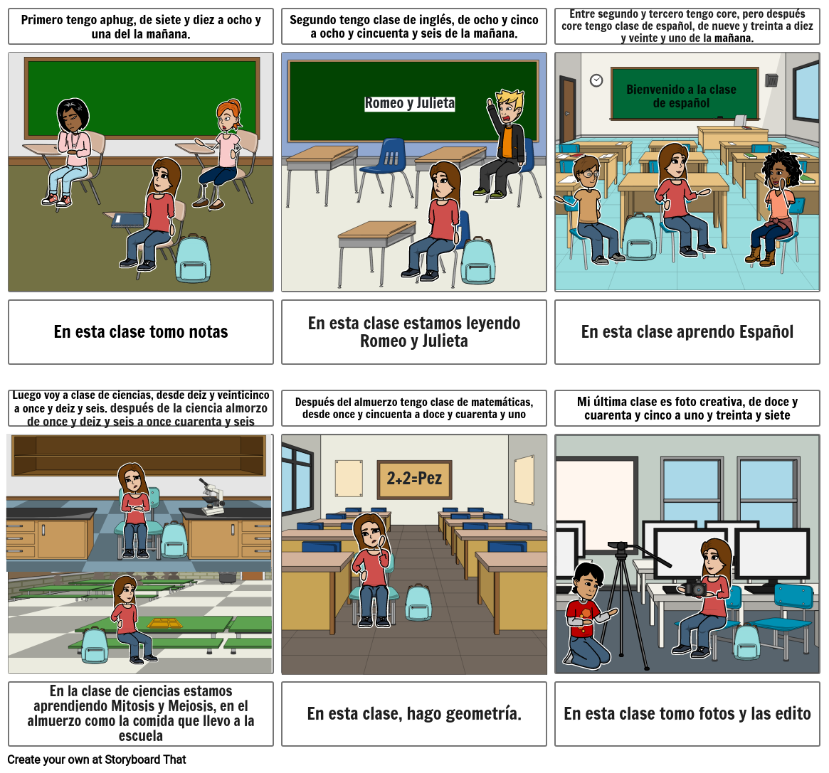 School Schedule Storyboard By Tbear407 School Schedule Storyboard By Tbear407