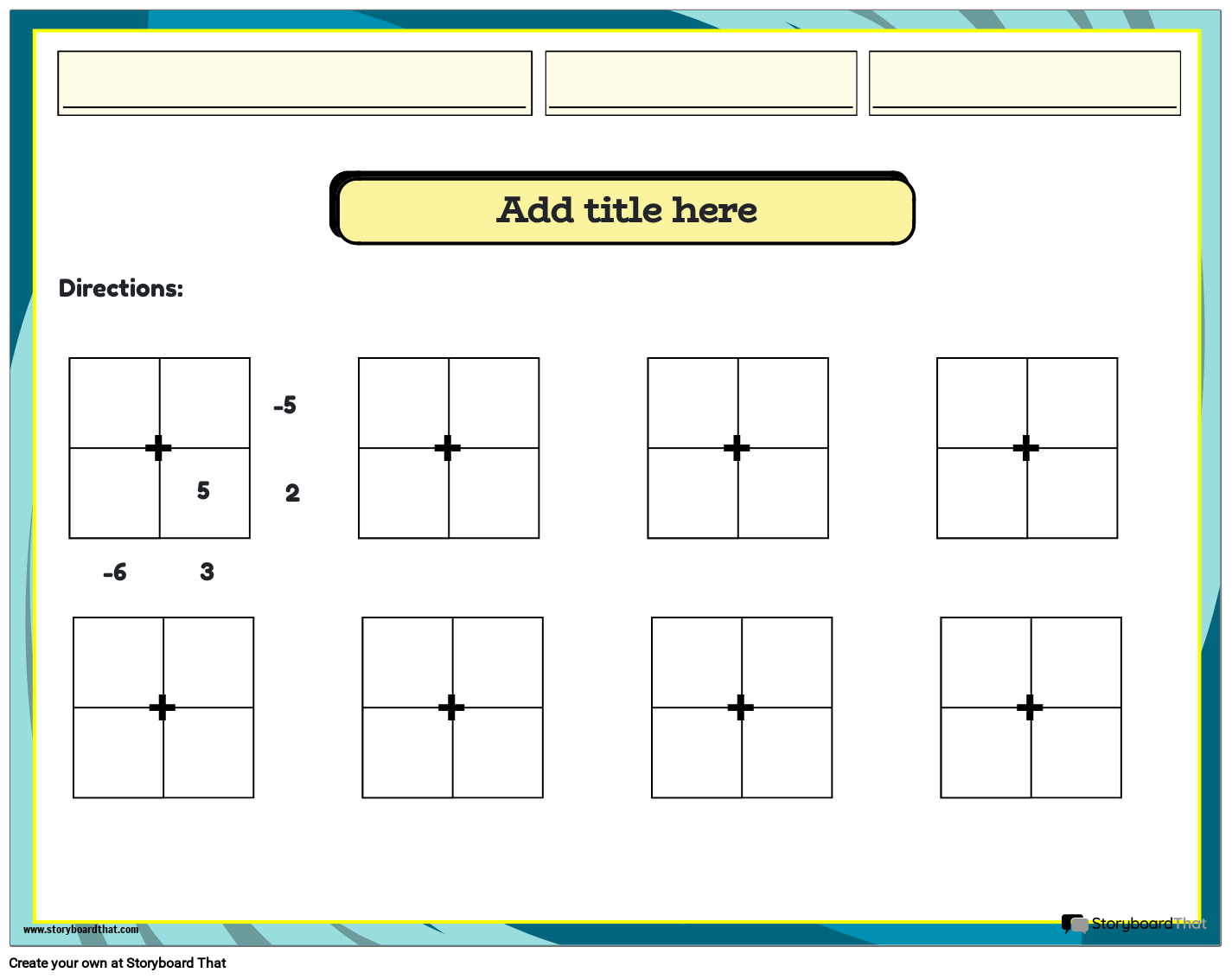 addition-square-integers-operation-worksheet