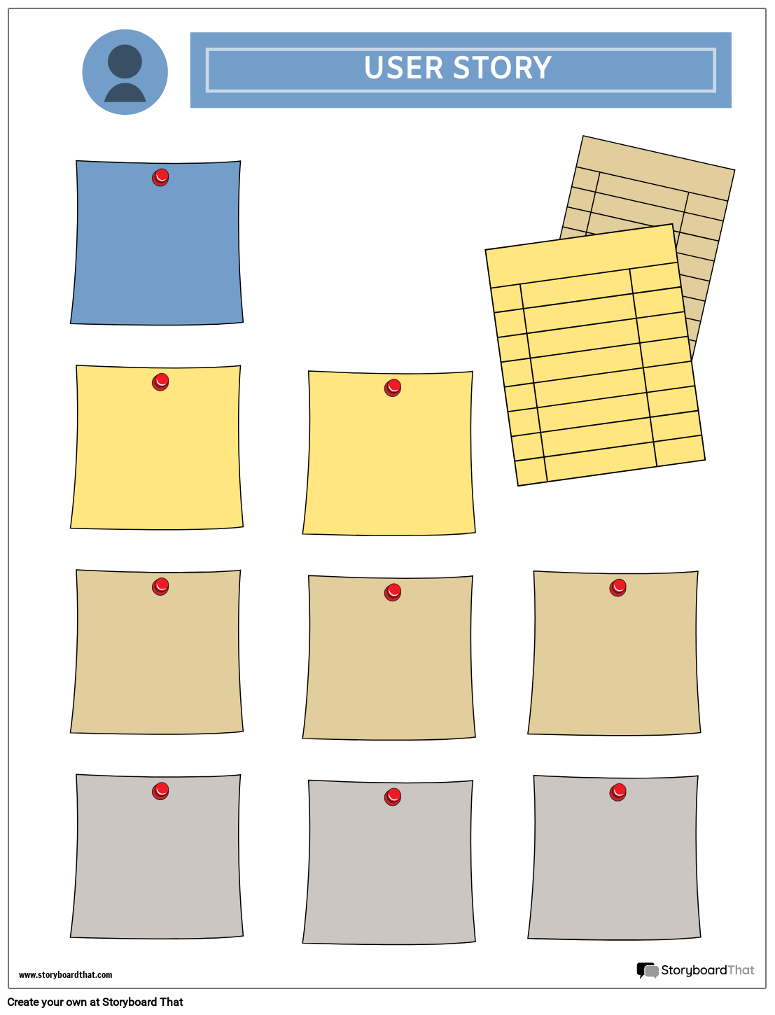 Agile User 3 Storyboard by templates