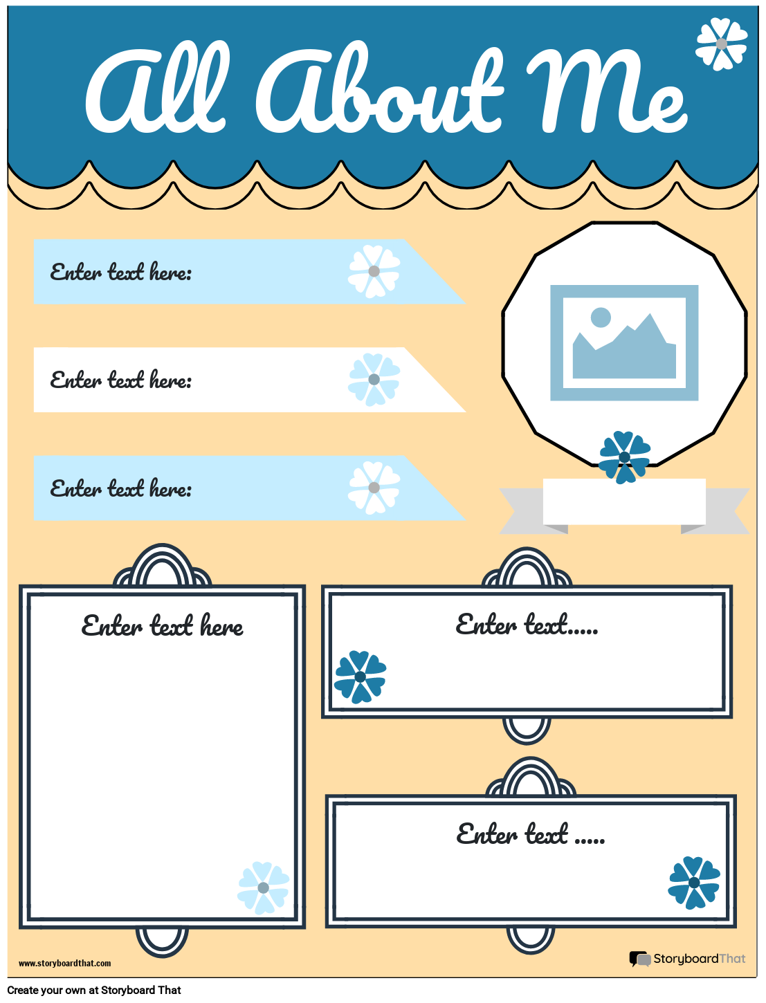 All About Me Template Storyboard by templates