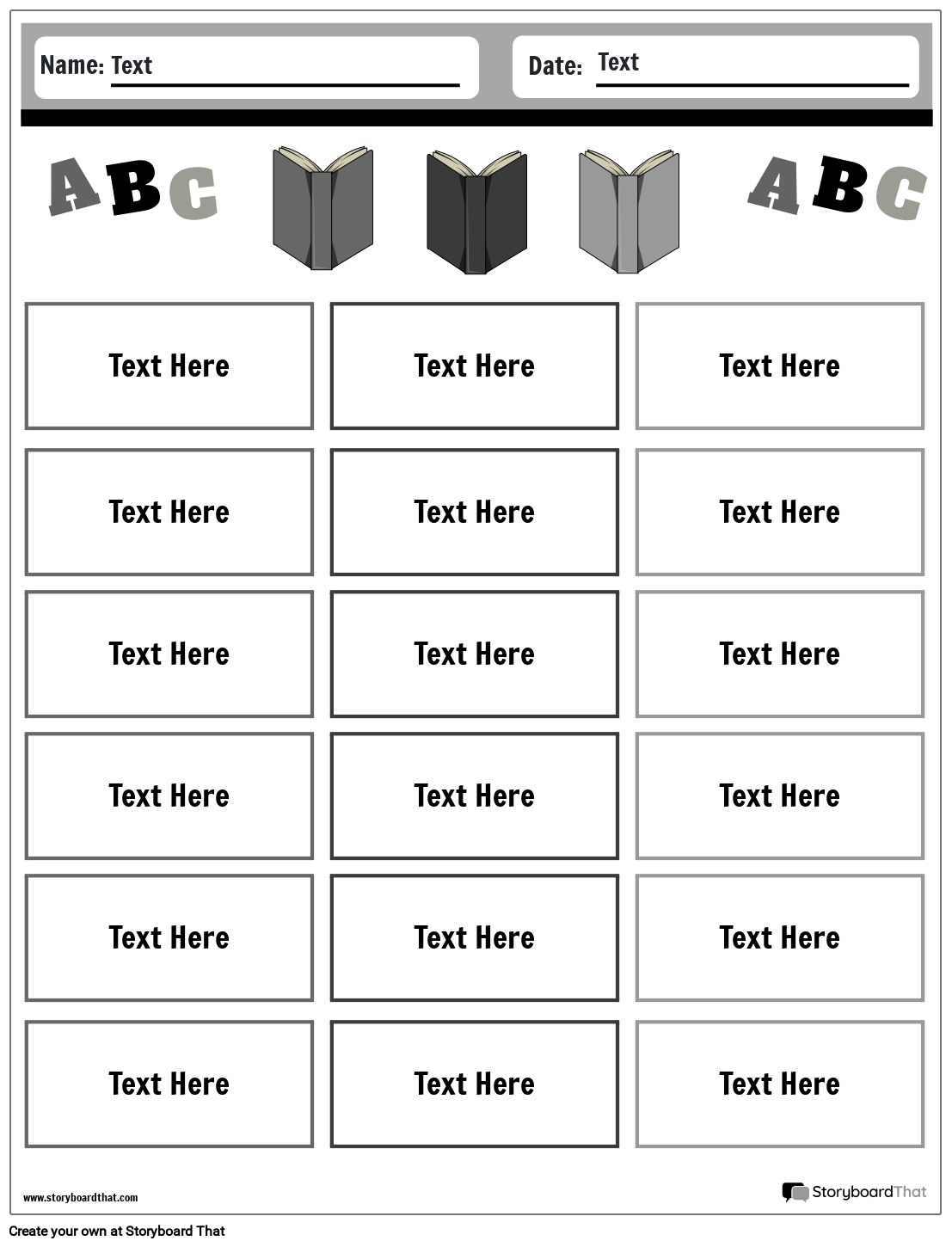 Alphabetical Order Worksheet with Small Boxes