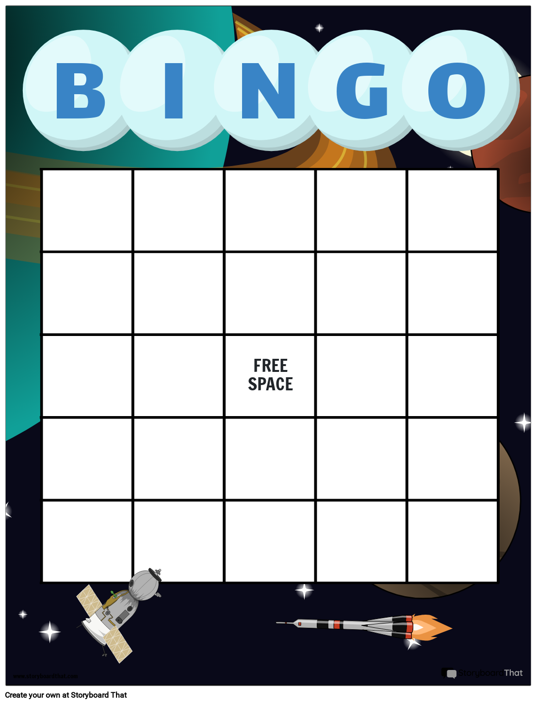 Bingo Board 2 Storyboard By Templates