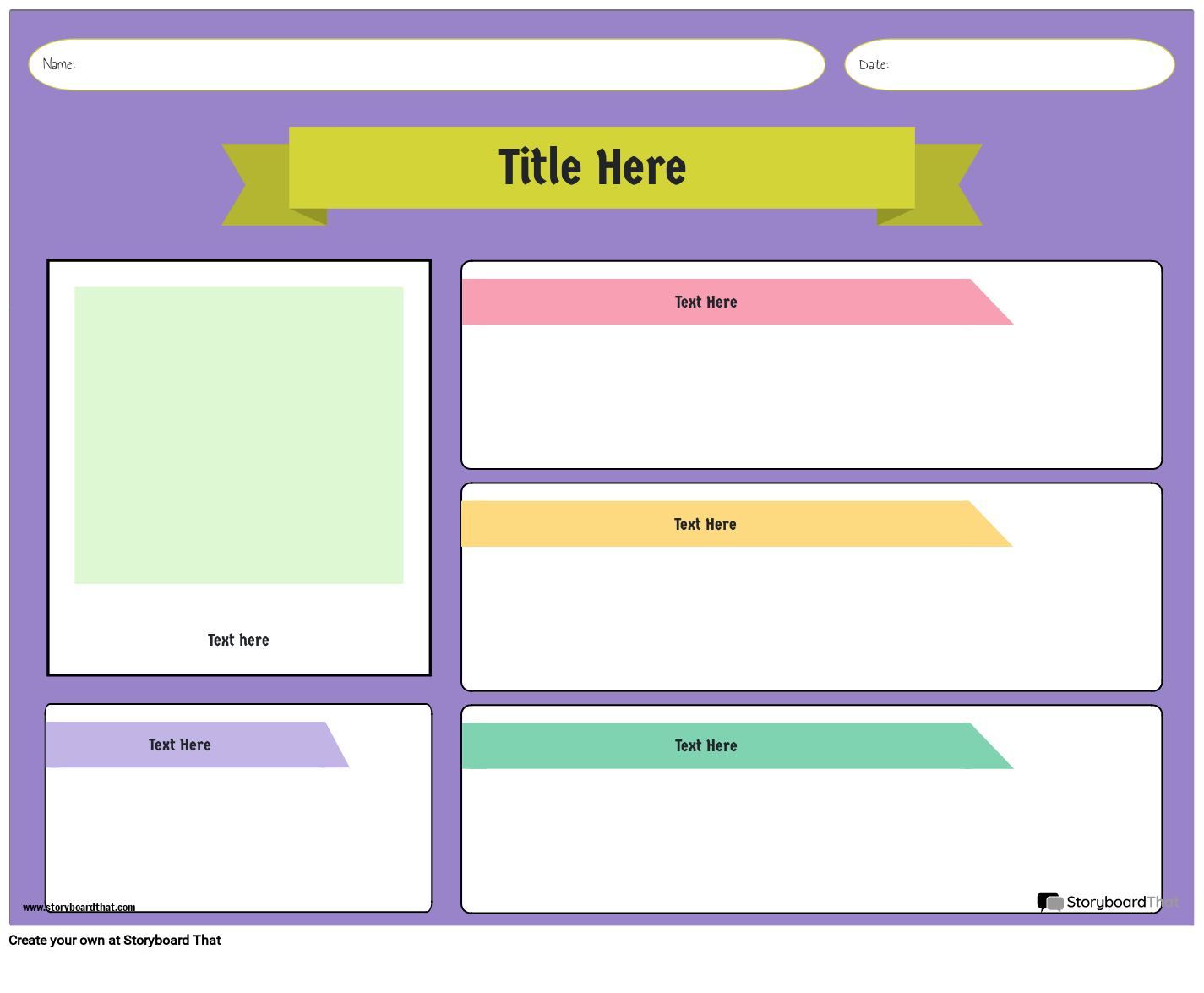 Character Profile Template Storyboard Por Templates