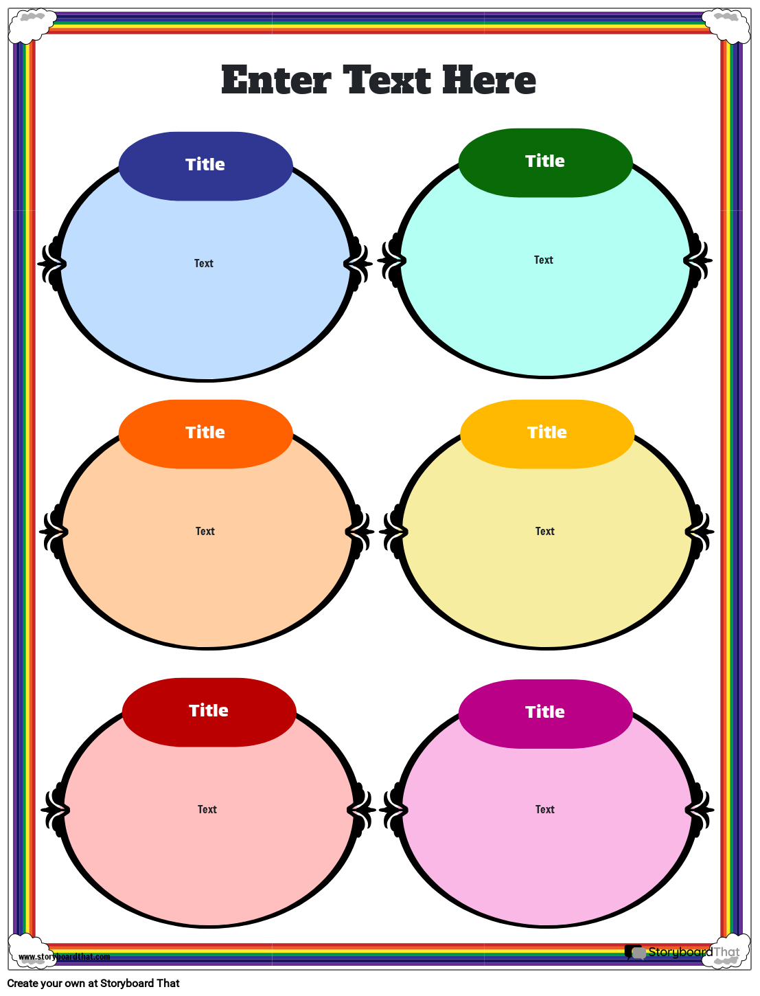 Colorful Anchor Chart Worksheet Storyboard O Templates