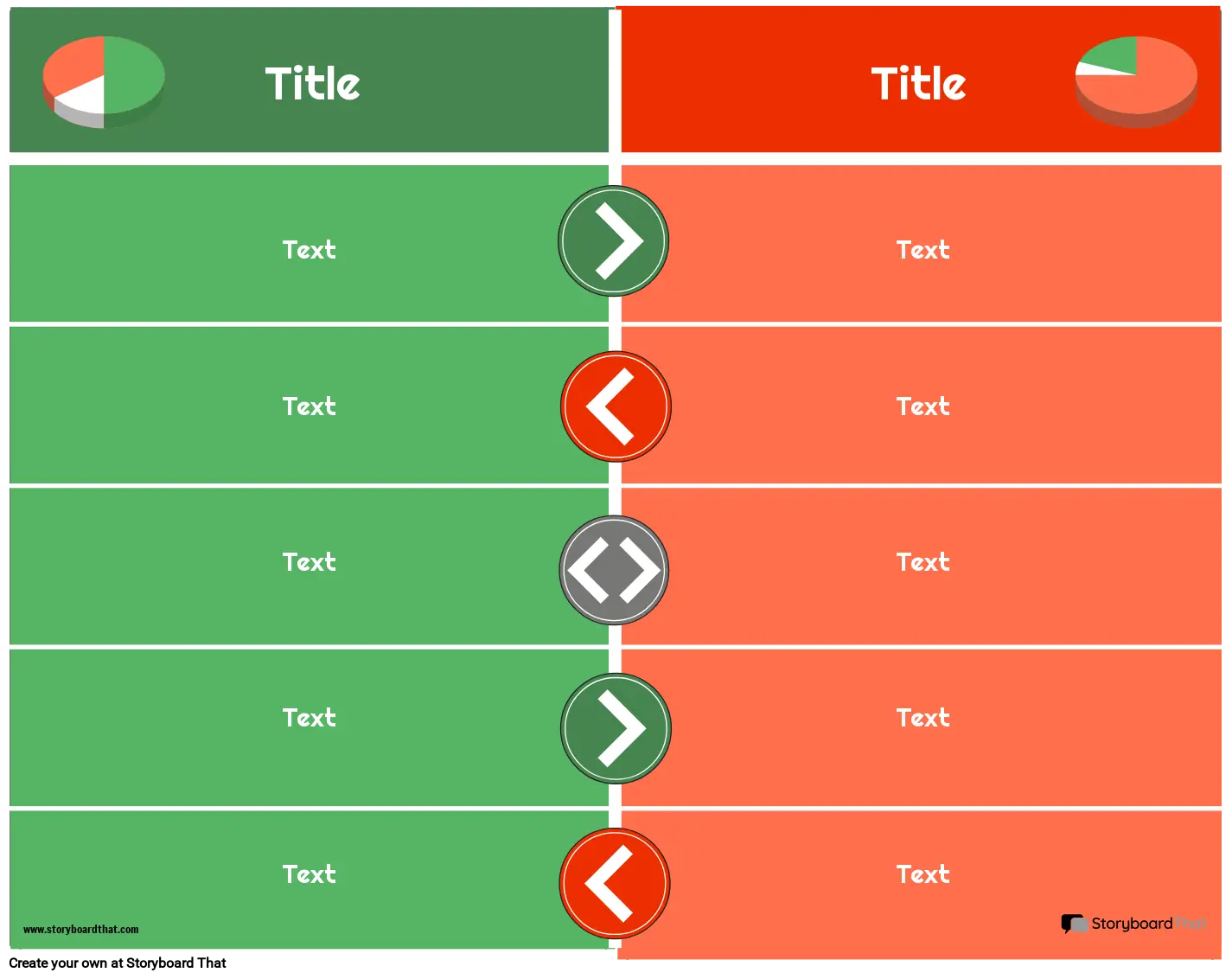 Compare Contrast 8 Storyboard By Templates