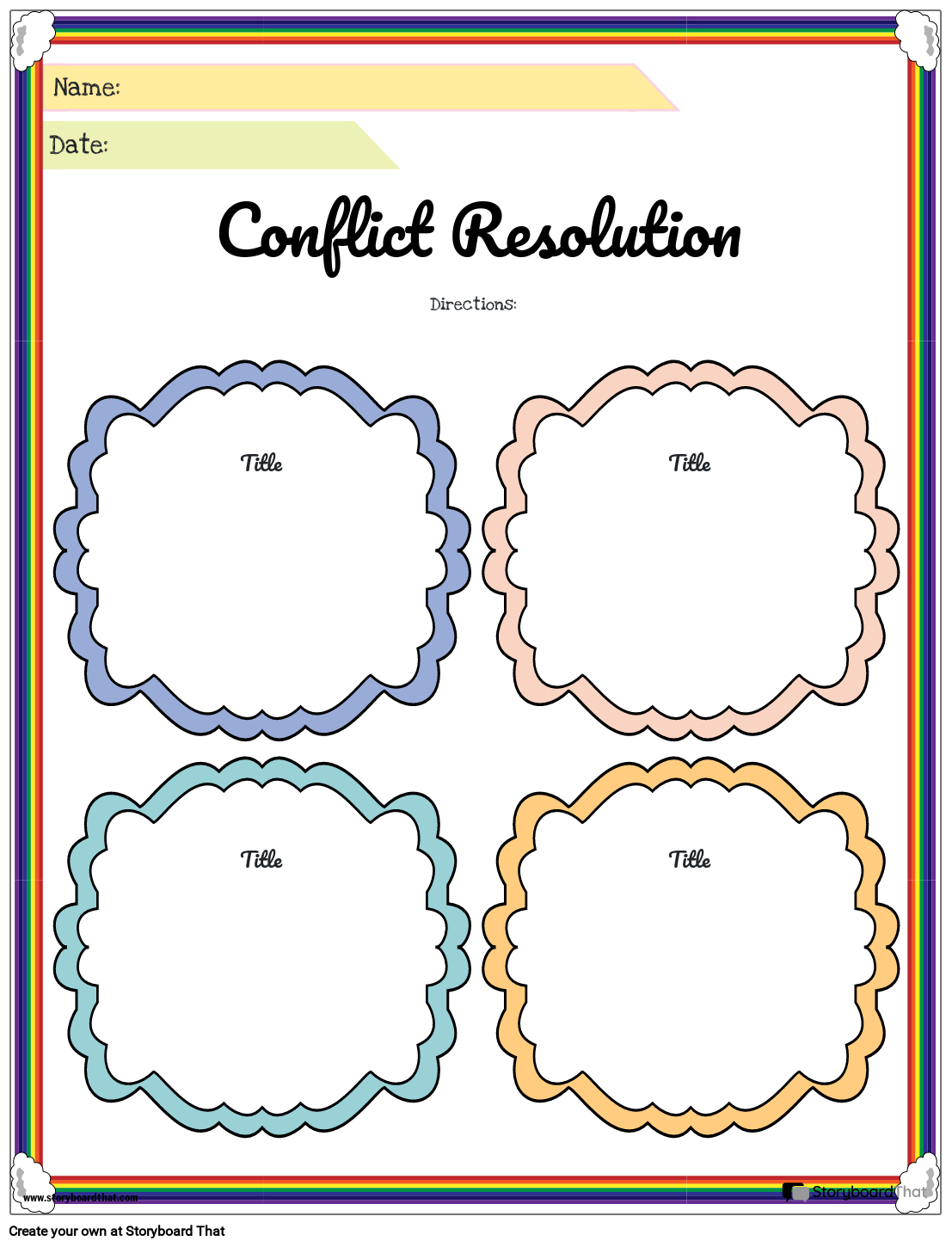 disagreement-resolution-colorful-activity-storyboard