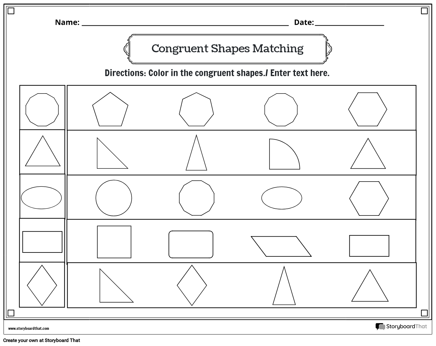 congruent-shapes-worksheet-with-coloring-black-and-white