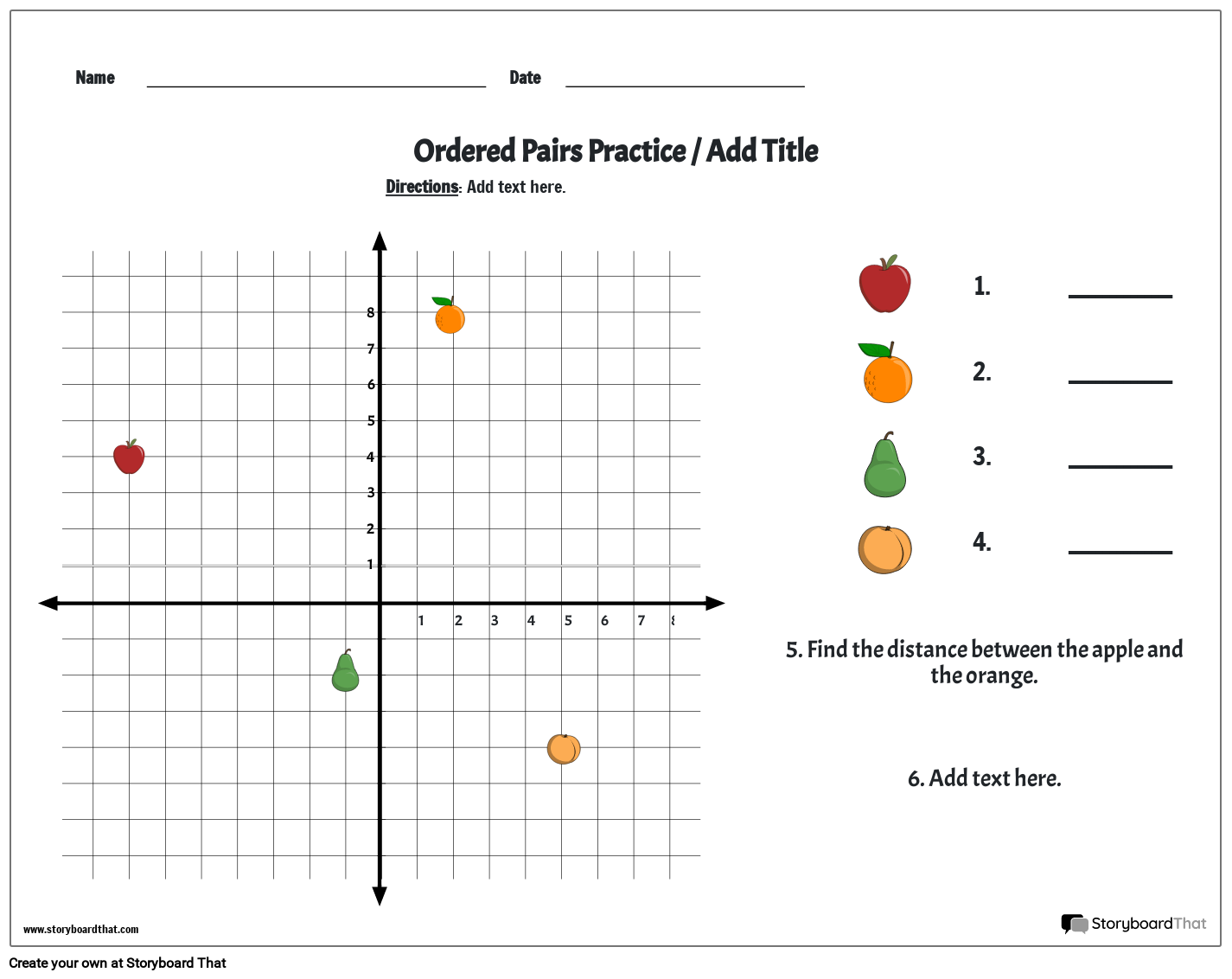 coordinates-plotting-points-worksheet-featuring-fruits