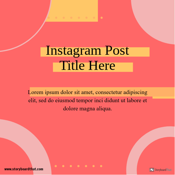 Corporate Instagram Post Template 3 Storyboard
