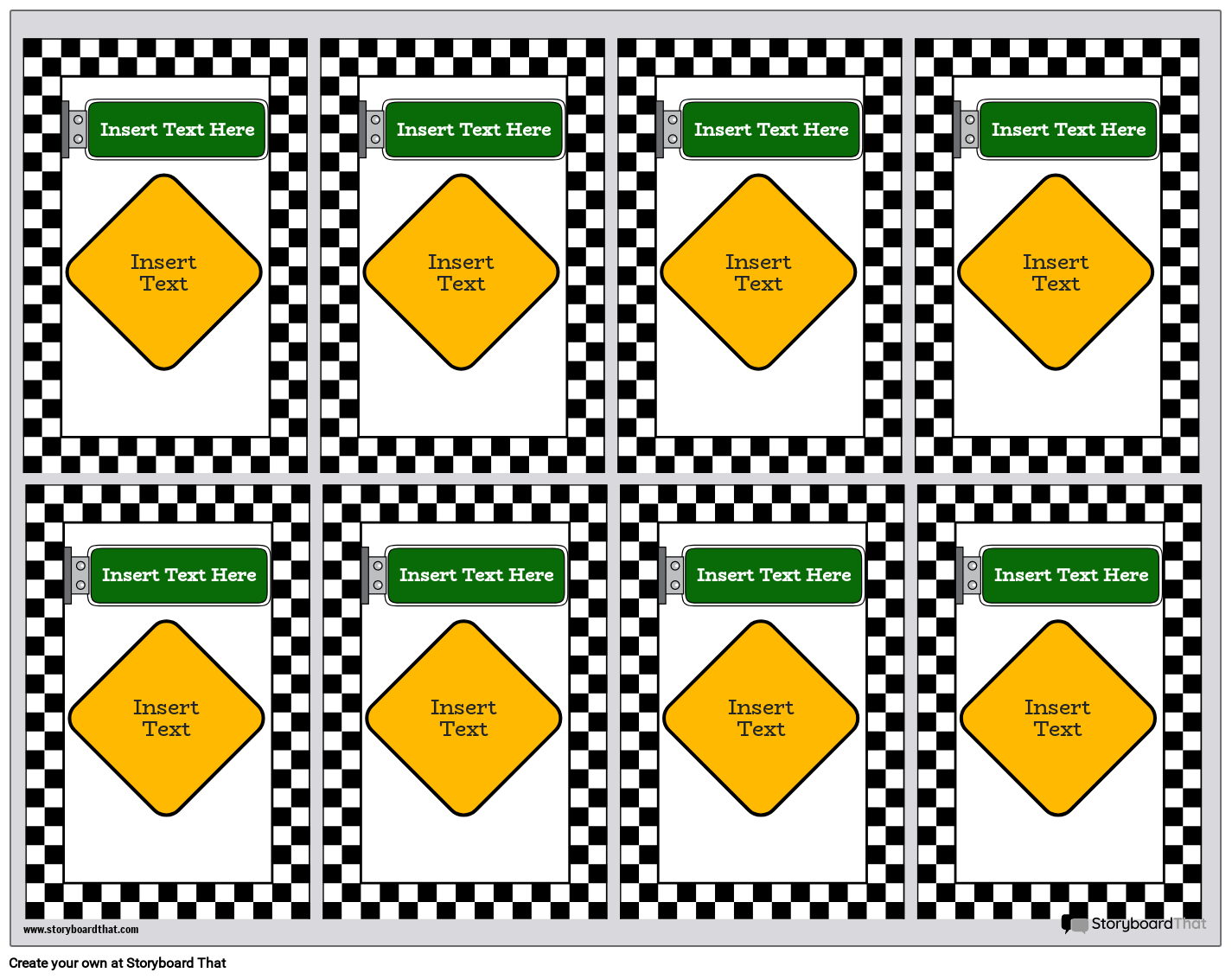 Customized Race Car Cards Storyboard by templates customized-race-car-cards-storyboard-by-templates