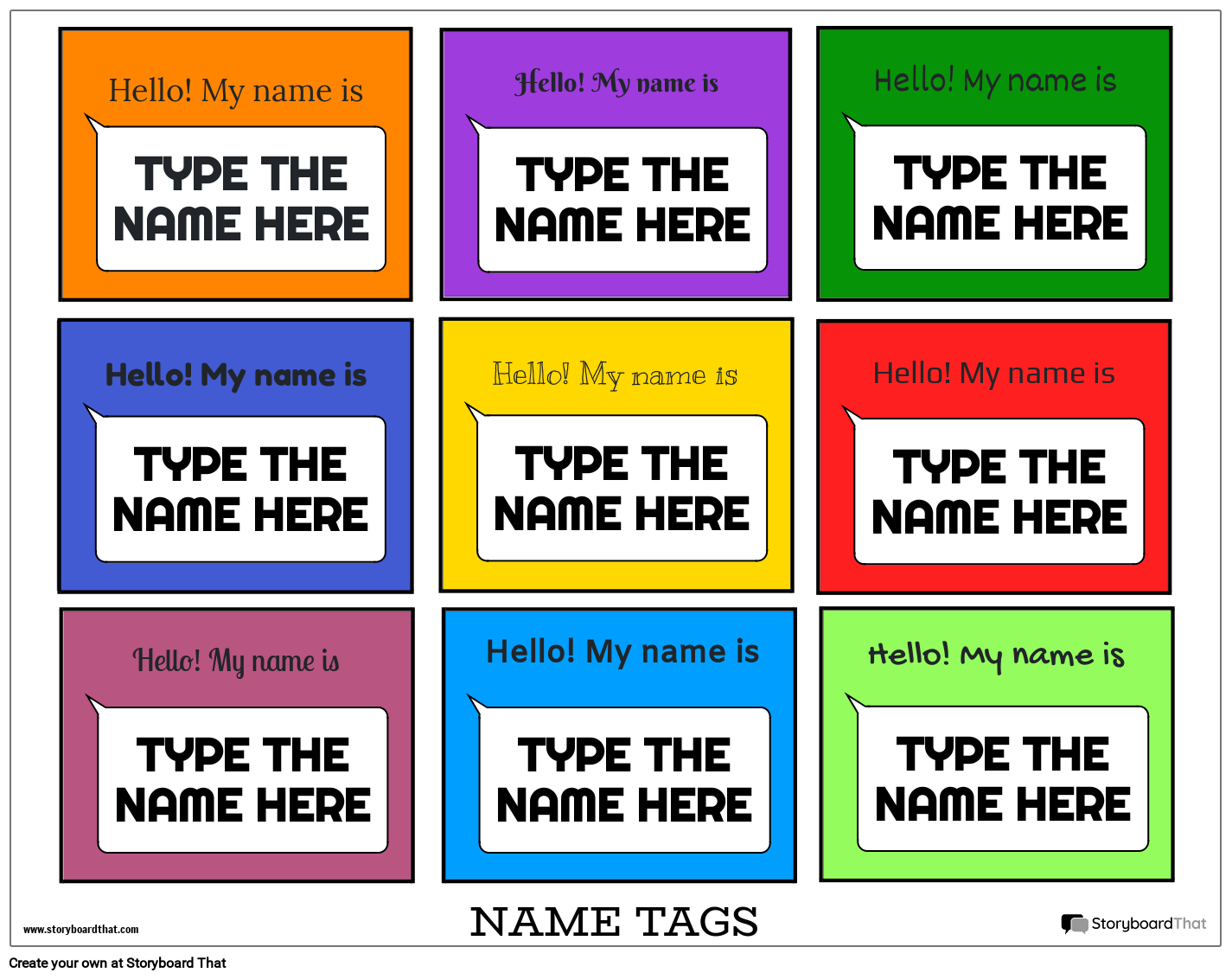 cute-colorful-name-tag-storyboard-by-templates