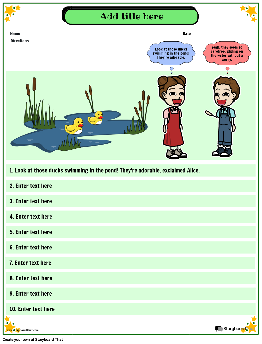 Dialogue Tags Quotation Worksheet Storyboard by templates