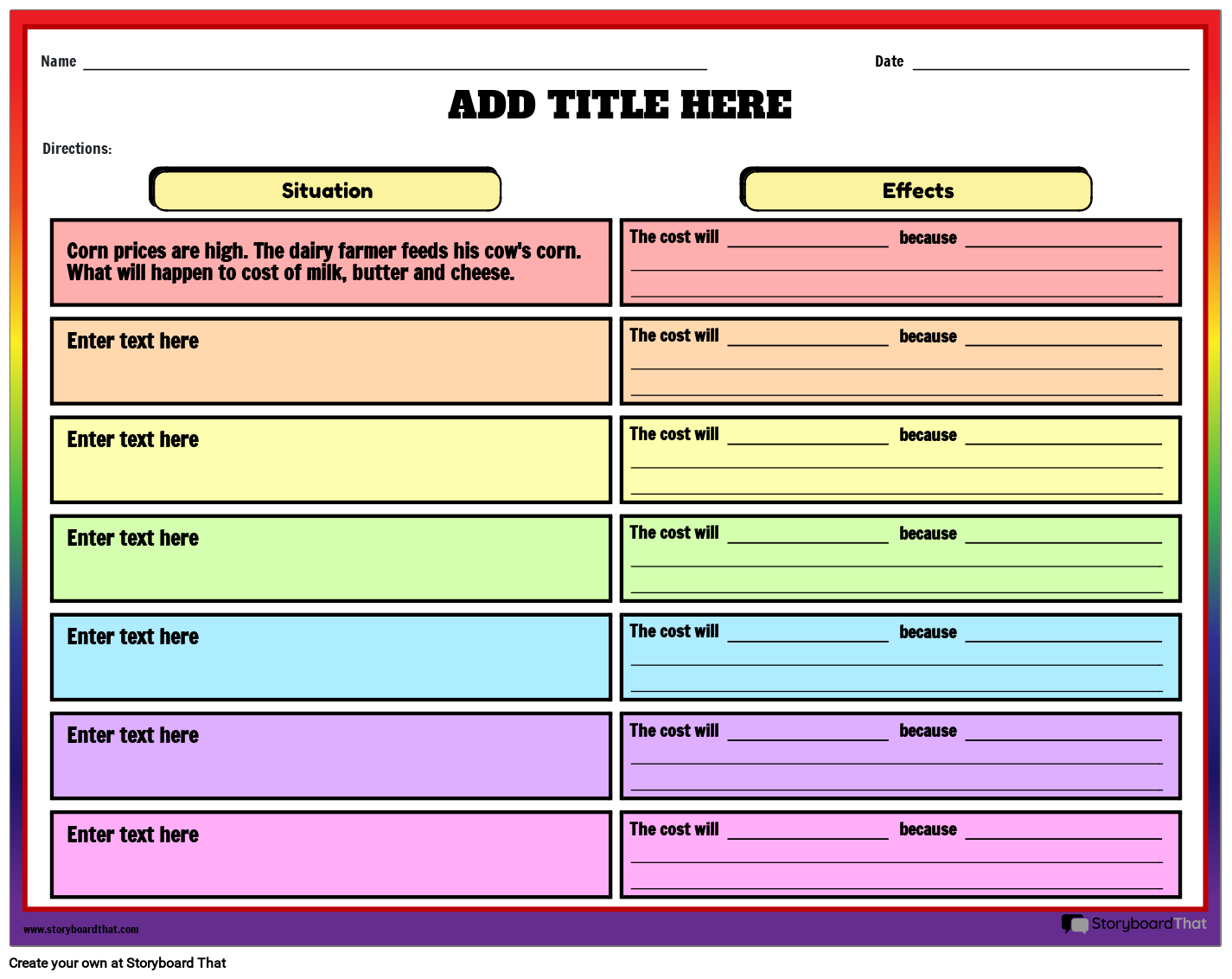 effects-of-supply-and-demand-worksheet-storyboard