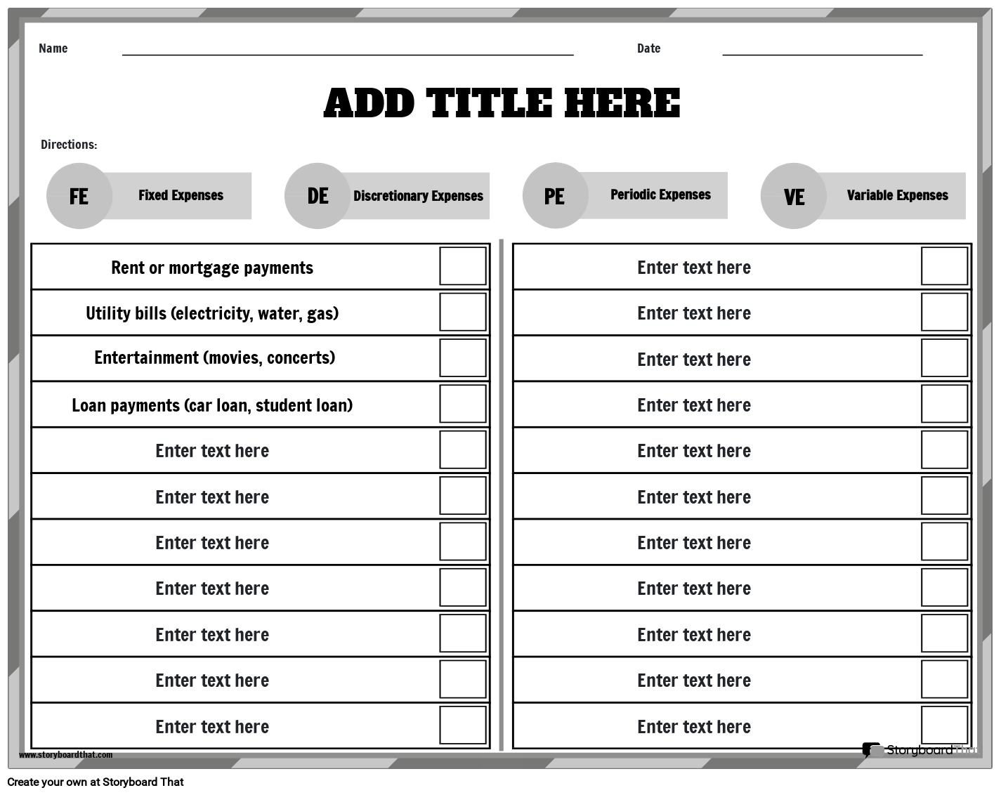 financial-literacy-worksheet-storyboard-by-templates