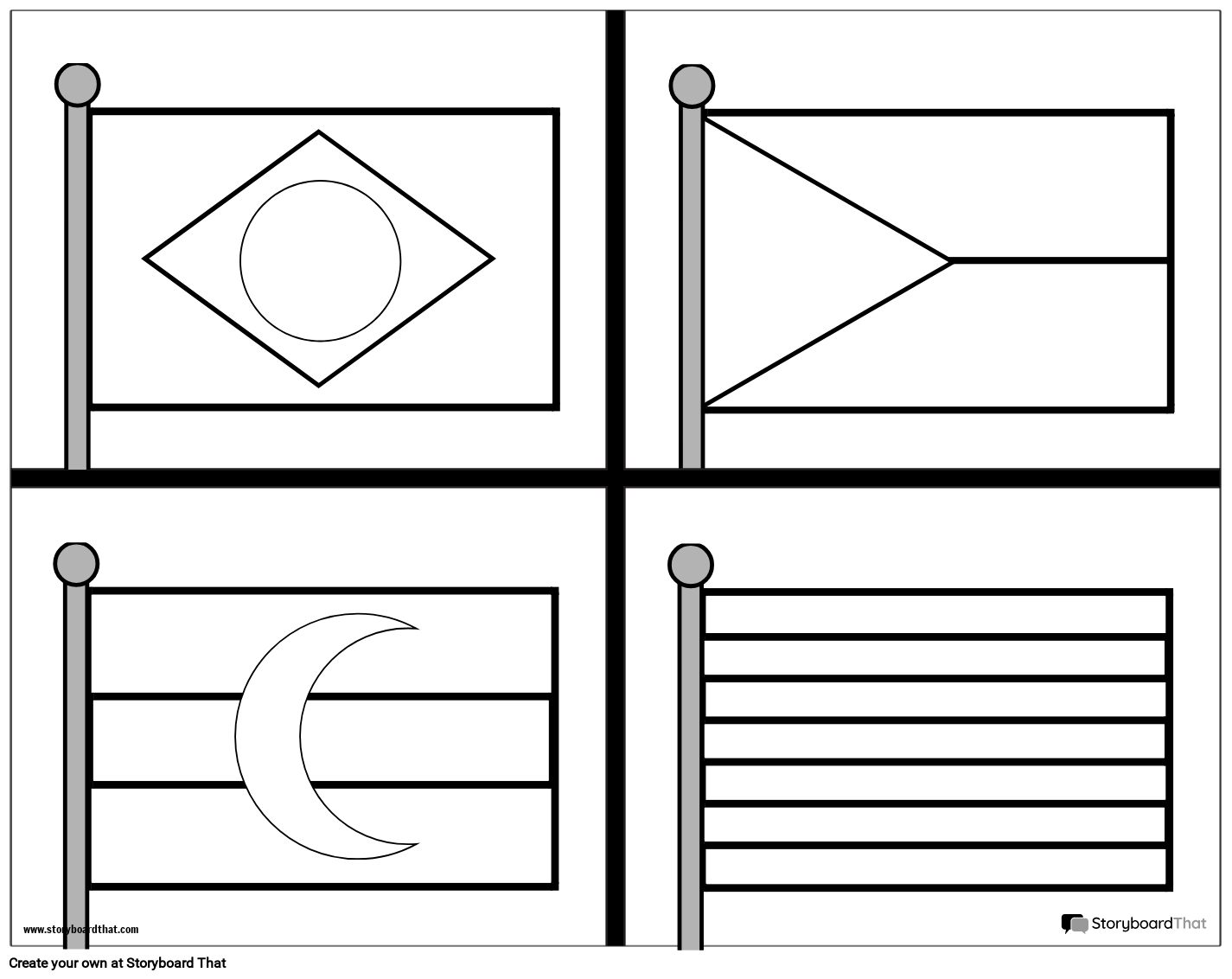 Flag Maker 3BW Storyboard by templates