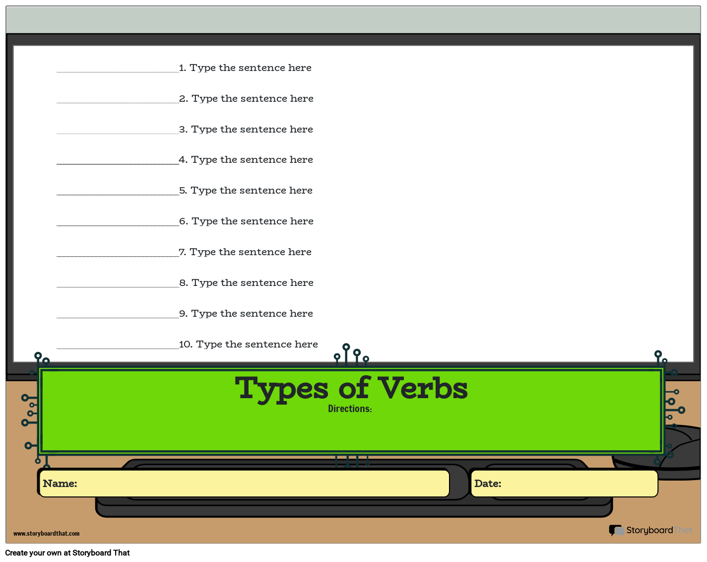 identify-the-type-of-verbs-activity-storyboard