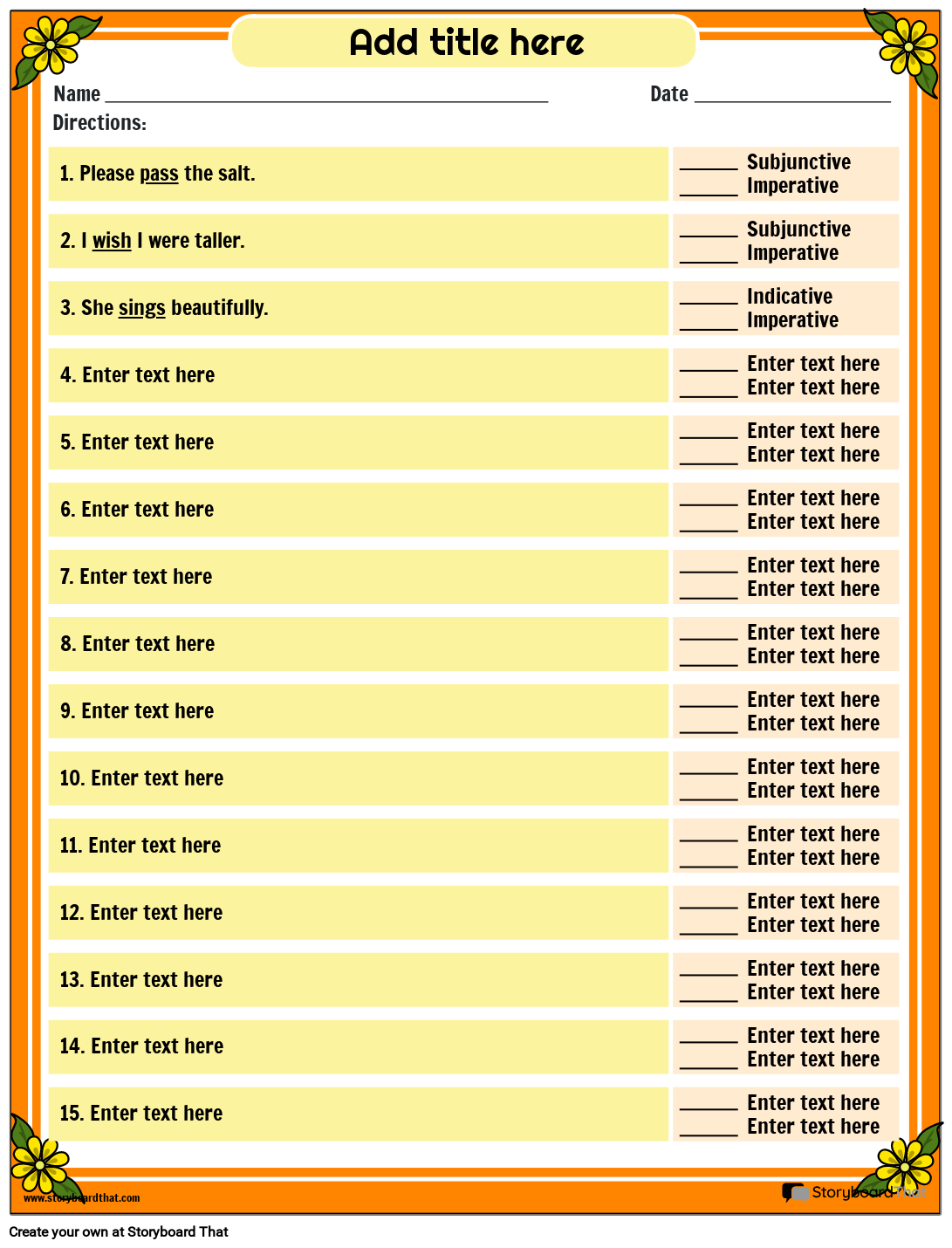 identifying-attitudes-of-the-verbs-worksheet-storyboard