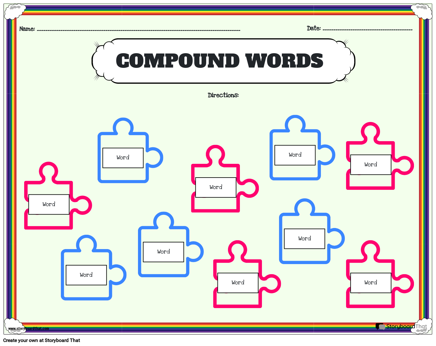 match-the-puzzle-compound-word-cards-storyboard