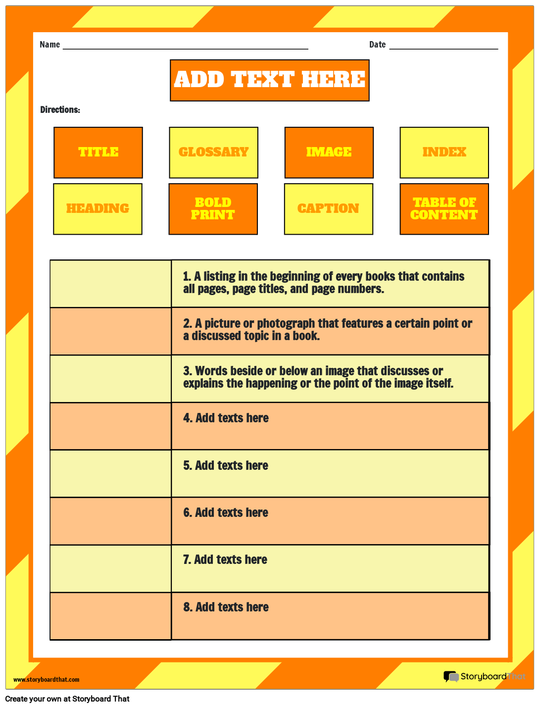 matching-correct-text-features-definition-worksheet