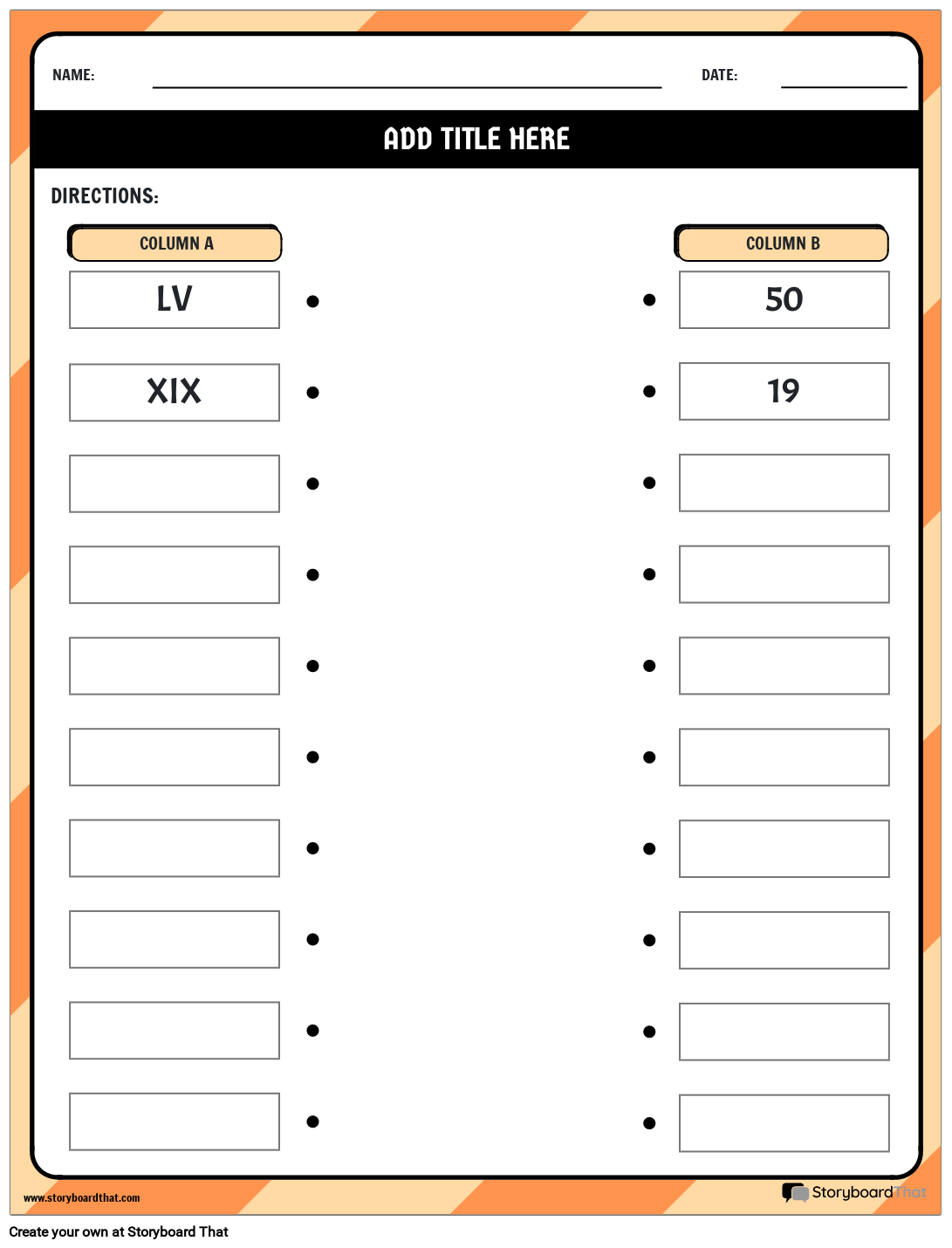 matching-type-roman-numerals-worksheet-storyboard