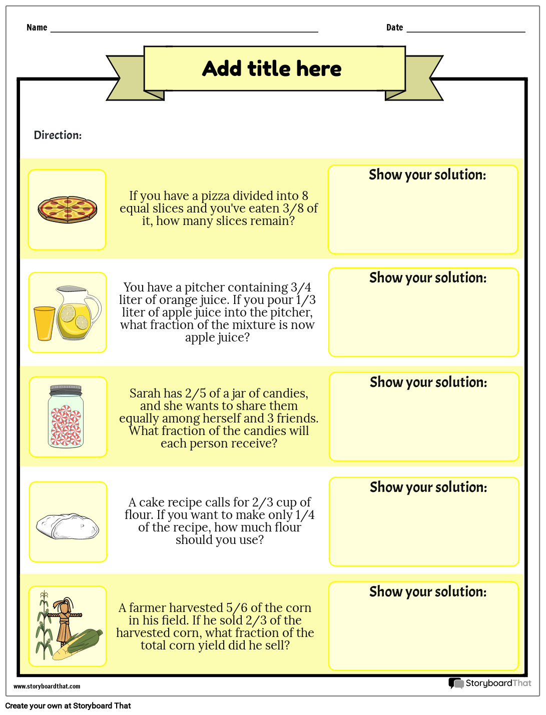 Power Word Problem Examples