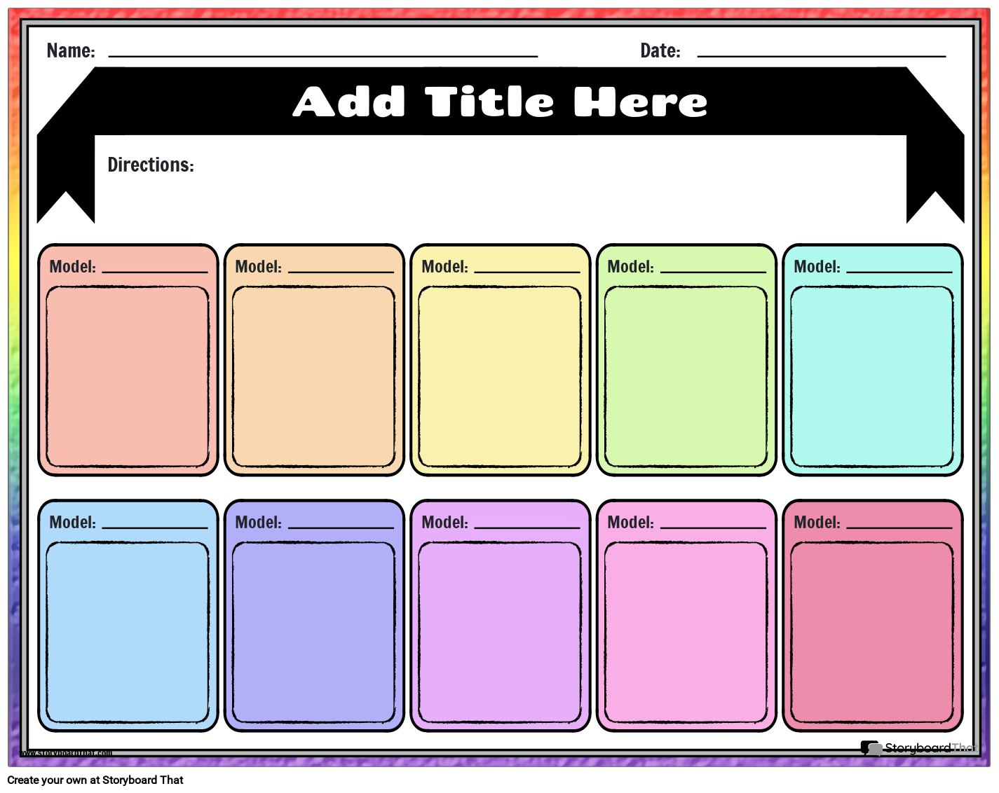 Modeling Atoms and Molecules Worksheet Storyboard