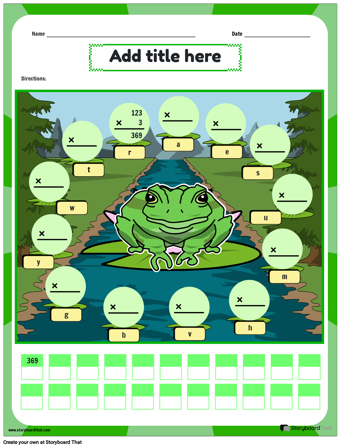 Multiplying Three And One Digit Numbers Math Riddle Worksheet
