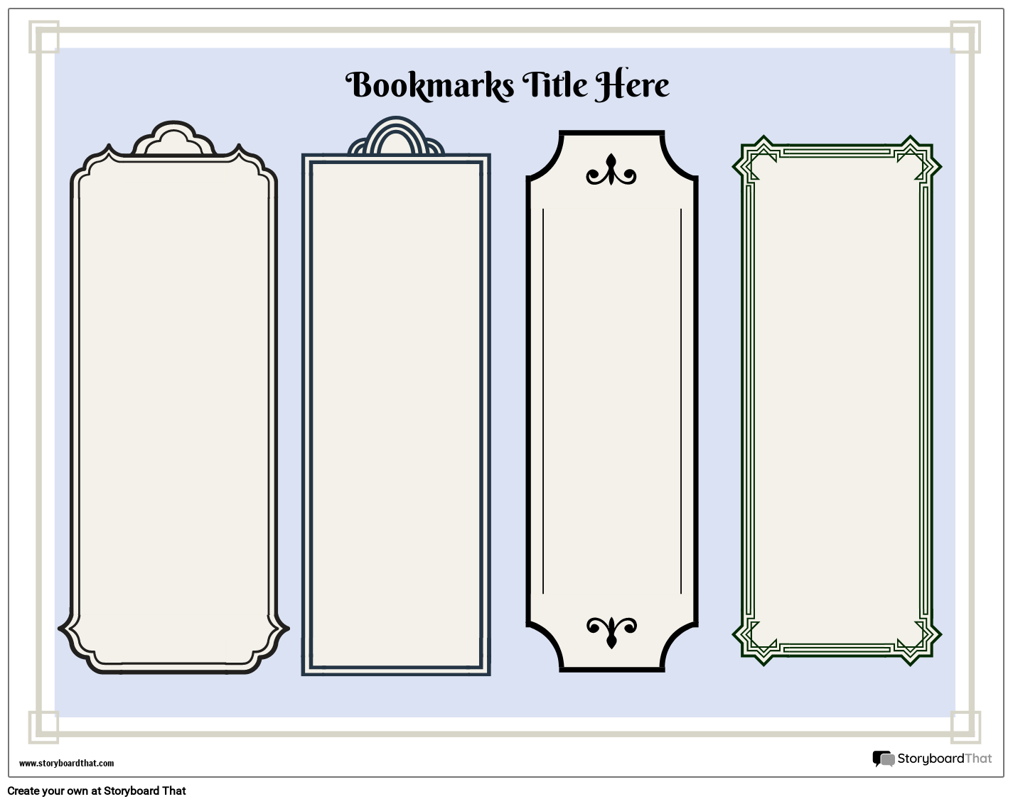 New Create Page Bookmark Template 1 Storyboard