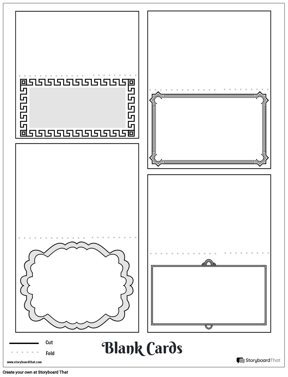 Card Templates — Online Card Maker — Design Your Own Card | StoryboardThat