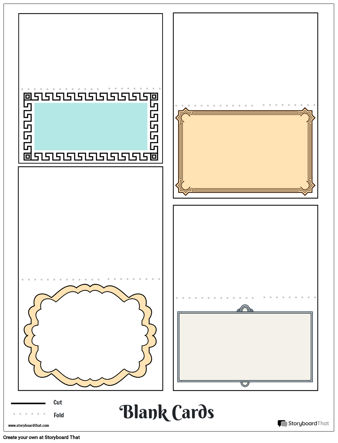 Card Templates — Online Card Maker — Design Your Own Card | StoryboardThat