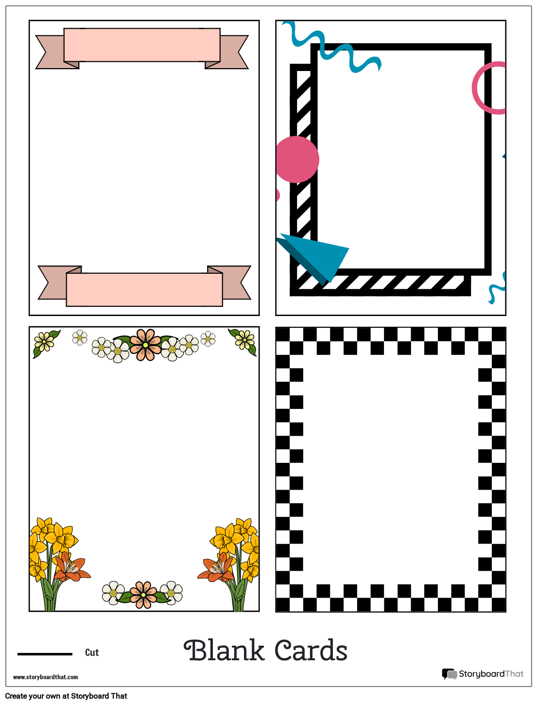 Card Templates — Online Card Maker — Design Your Own Card | StoryboardThat